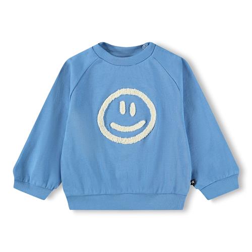 Molo GOTS Disc Sweatshirt Blue Tide  Blue Tide 92 cm  Blå  92 cm  Drenge
