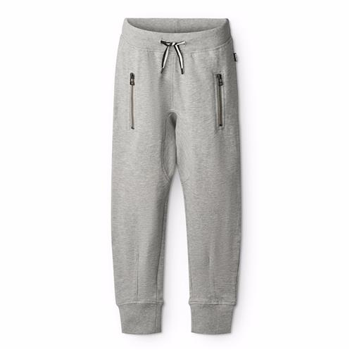 Molo Ashton Joggingbukser Grey Melange  Grey Melange 98 cm  Grå  98 cm  Drenge