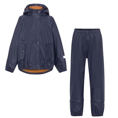 Molo Zet Regnsæt Classic Navy  Classic Navy 110/116 cm  Blå  110/116 cm  Drenge, Piger