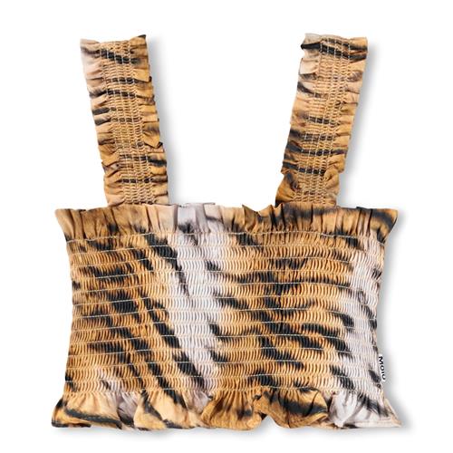 Molo GOTS Rolfia Til Toppen All Over Tiger  All Over Tiger 110/116 cm  Brun  110/116 cm  Piger