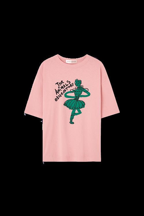The Animals Observatory Collie T-shirt Soft Pink  Soft Pink 8 Y  Lyserød  8 år  Piger