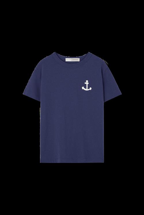 The Animals Observatory Rooster T-shirt Deep Blue  Deep Blue 4 Y  Blå  4 år  Drenge, Piger