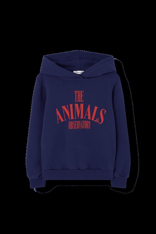 The Animals Observatory Anglefish Hættetrøje Deep Blue  Deep Blue 8 Y  Blå  8 år  Drenge, Piger