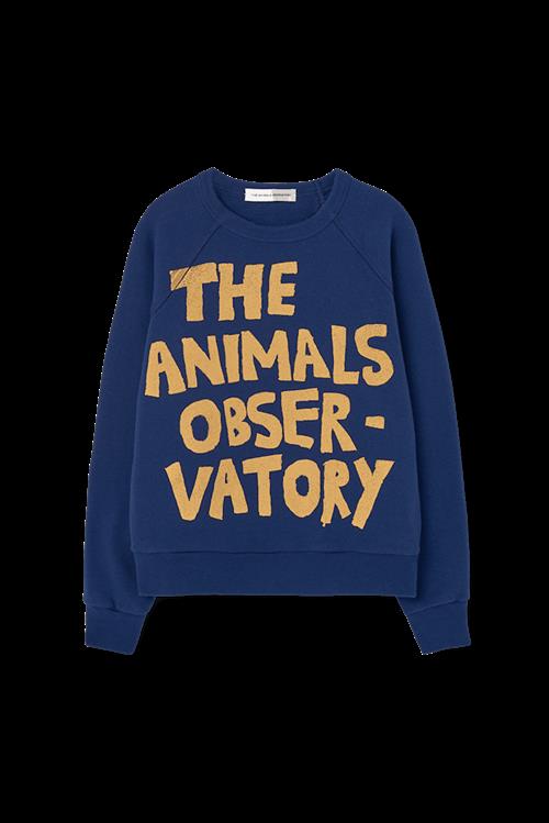 The Animals Observatory Shark Sweatshirt Deep Blue  Deep Blue 3 Y  Blå  3 år  Drenge