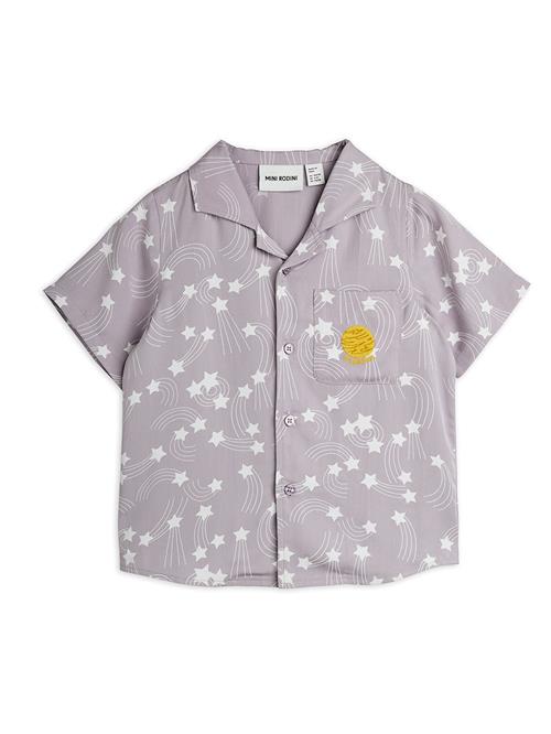 Mini Rodini Starfall Vævet Skjorte Purple  Purple 116/122 cm  Lilla  116/122 cm  Drenge, Piger