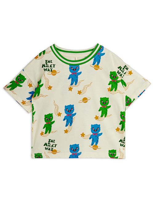 Mini Rodini Aliens Tee Off-white  Off-White 116/122 cm  Hvid  116/122 cm  Drenge, Piger