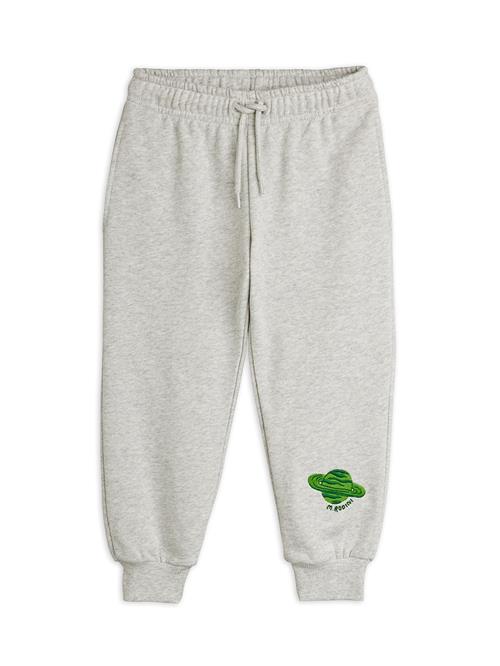 Mini Rodini Planet Joggingbukser Grey Melange  Grey Melange 92/98 cm  Grå  92/98 cm  Drenge, Piger