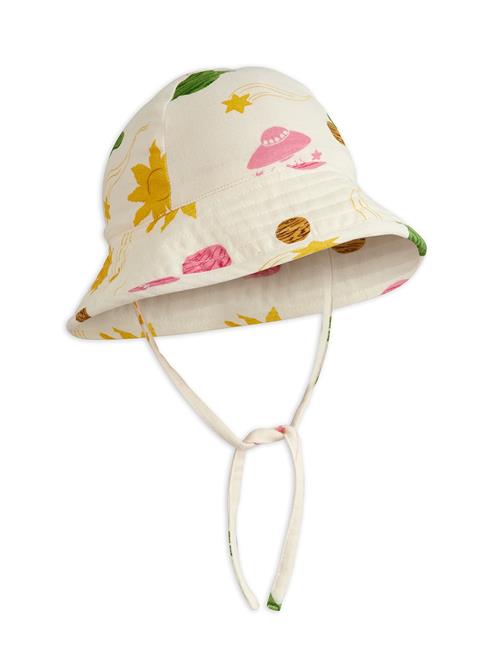 Mini Rodini Space Solhat I Musselin Off-white  Off-White 52/54 cm  Hvid  52/54 cm  Drenge, Piger