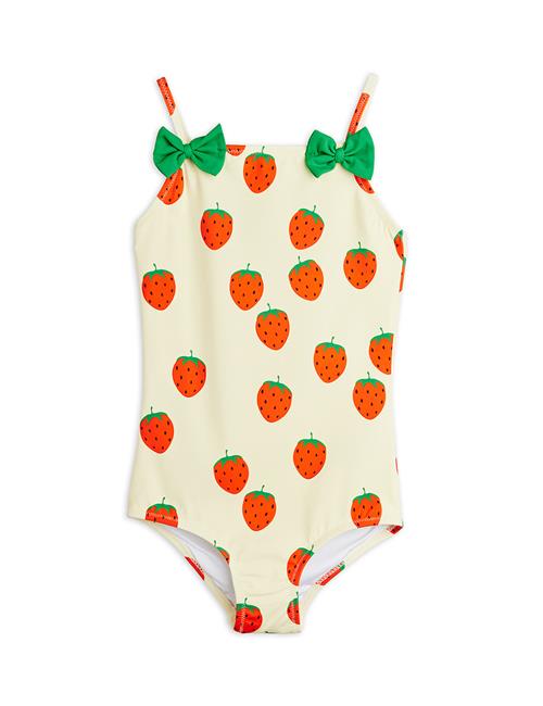 Mini Rodini Strawberries Badedragt Off-white  Off-White 104/110 cm  Hvid  104/110 cm  Piger