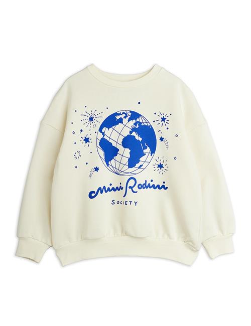Mini Rodini Society Sweatshirt White  White 140/146 cm  Hvid  140/146 cm  Drenge, Piger
