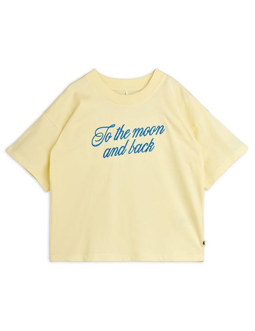 Mini Rodini To The Moon Tee Yellow  Yellow 104/110 cm  Gul  104/110 cm  Drenge, Piger