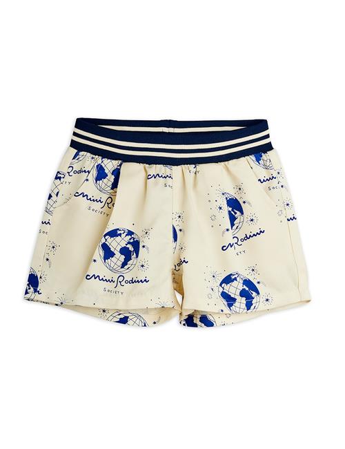 Mini Rodini Society Vævede Shorts White  White 104/110 cm  Hvid  104/110 cm  Drenge, Piger