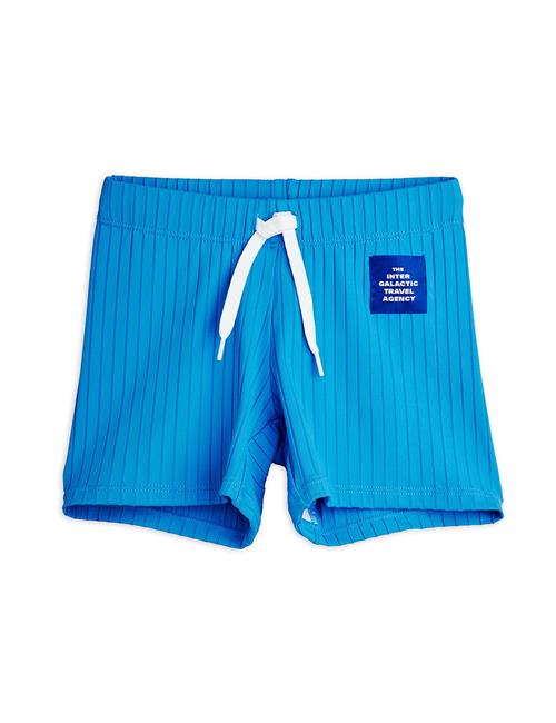 Mini Rodini Travel Agency Patch Badebukser Blue  Blue 104/110 cm  Blå  104/110 cm  Drenge, Piger