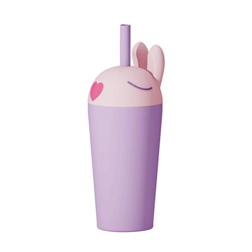 Asobu Bestie Sippy Isoleret Krus Med Sugerør Bunny  Pink-Onesize  Lyserød  One Size 3+ Years Drenge, Piger