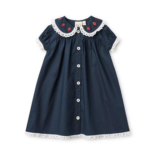 Flöss Aja Kjole New Navy  New Navy 128 cm  Marineblå  128 cm  Piger