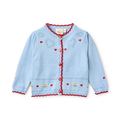 Flöss Blanca Cardigan Blue Sky  Blue Sky 98 cm  Blå  98 cm  Piger