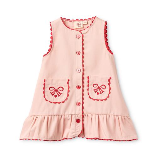 Flöss Elina Kjole Soft Rose  Soft Rose 128 cm  Lyserød  128 cm  Piger