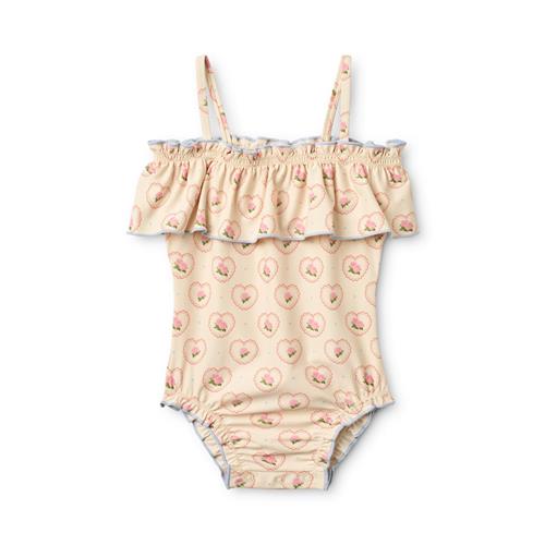 Flöss Coral Badedragt Rosy Heart  Rosy Heart 116 cm  Lyserød  116 cm  Piger