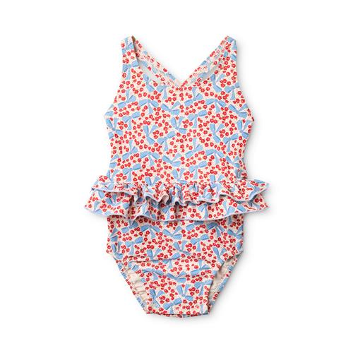 Flöss Marina Badedragt Ditsy Floral  Ditsy Floral 116 cm  Rød  116 cm  Piger