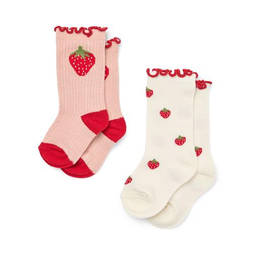 Flöss Vigga 2-pak Sokker Pointelle Berry  Pointelle Berry  33-35 EU  Lyserød  33-35 EU  Piger