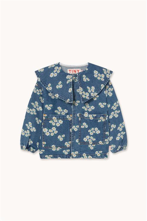 Tinycottons Blossoms Denim-skjorte Medium Wash Denim  Medium Wash Denim 10 Y  Blå  10 år  Piger