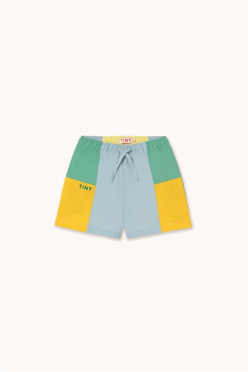 Tinycottons Color Block Vævede Shorts Multicolor  Multicolor 4 Y  Blå  4 år  Drenge
