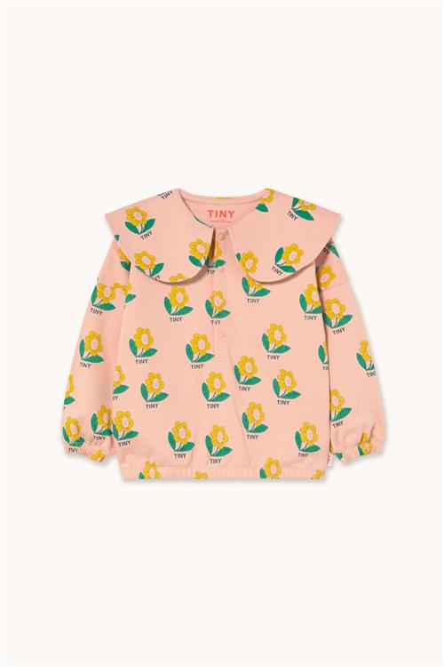 Tinycottons Tiny Flower Sweatshirt Wild Rose  Wild Rose 6 Y  Lyserød  6 år  Piger
