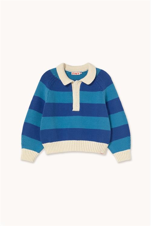 Tinycottons Stripes Sweater Ultramarine  Ultramarine 10 Y  Blå  10 år  Drenge
