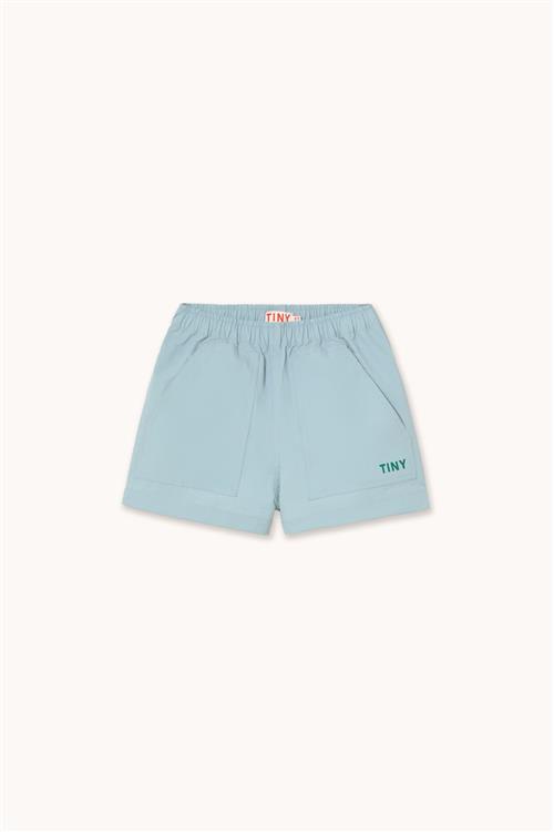 Tinycottons Solid Vævede Shorts Washed Blue  Washed Blue 4 Y  Blå  4 år  Drenge