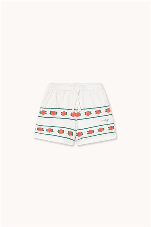 Tinycottons Roses Shorts Off-white  Off-White 4 Y  Hvid  4 år  Piger