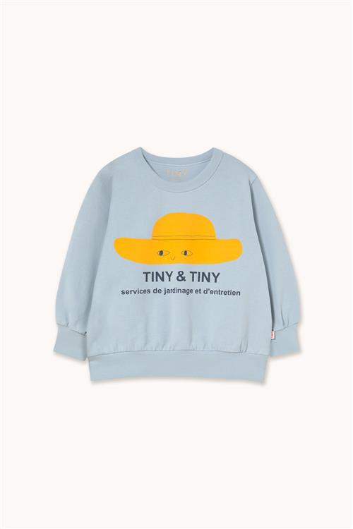 Tinycottons Tiny Hat Graphic Sweatshirt Washed Blue  Washed Blue 3 Y  Blå  3 år  Drenge