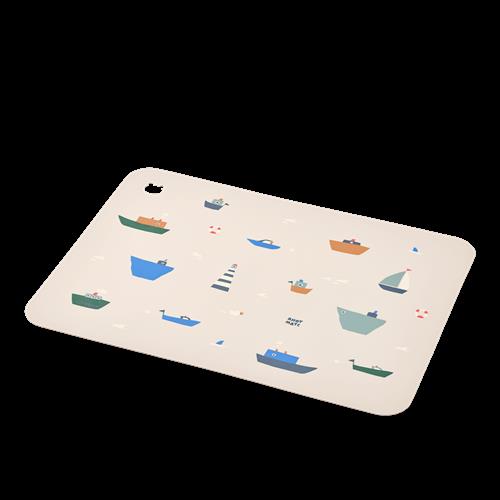 Liewood Jude Trykt Dækkeserviet Sailing / Sandy  Sailing / Sandy-One Size  Creme  One Size  Drenge, Piger