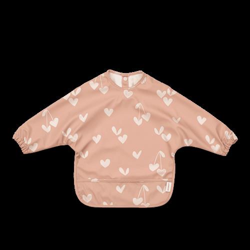 Liewood Merle Trykt Cape Bib Sweethearts / Pale Tuscany  Sweethearts / Pale Tuscany-One Size  Beige  One Size  Drenge, Piger