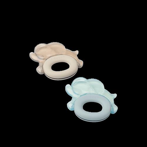 Liewood Rita Kølende Bidering 2-pak Sandy / Dove Blue  Sandy / Dove Blue-One Size  Creme  One Size  Drenge, Piger