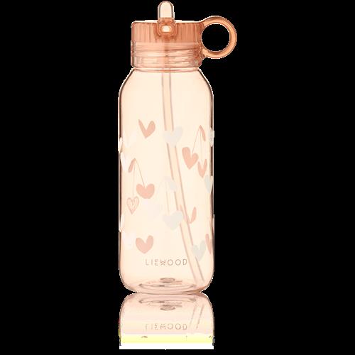 Liewood Yang Tritan Vandflaske 500 Ml Sweethearts / Pale Tuscany  Sweethearts / Pale Tuscany-One Size  Beige  One Size  Drenge, Piger