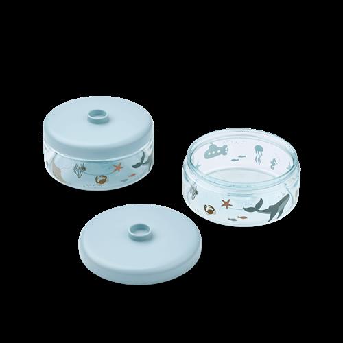 Liewood Dominique Food Tritan-bokse 500 Ml 2-pak Sea Creature / Sandy  Sea Creature / Sandy-One Size  Blå  One Size  Drenge, Piger
