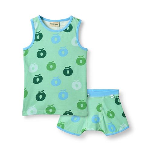 Småfolk Elstar Undertøjssæt Spring Meadow  Spring Meadow 4-5 Y  Grøn  4-5 år  Drenge