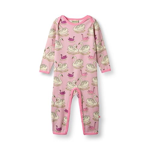 Småfolk Ulm Langærmet Onesie Blush Cream  Blush Cream 92 cm  Lyserød  92 cm  Piger