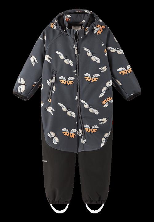 Reima Mjosa Softshell Heldragt Soft Black  Soft Black-98 cm  Sort  98 cm  Drenge, Piger