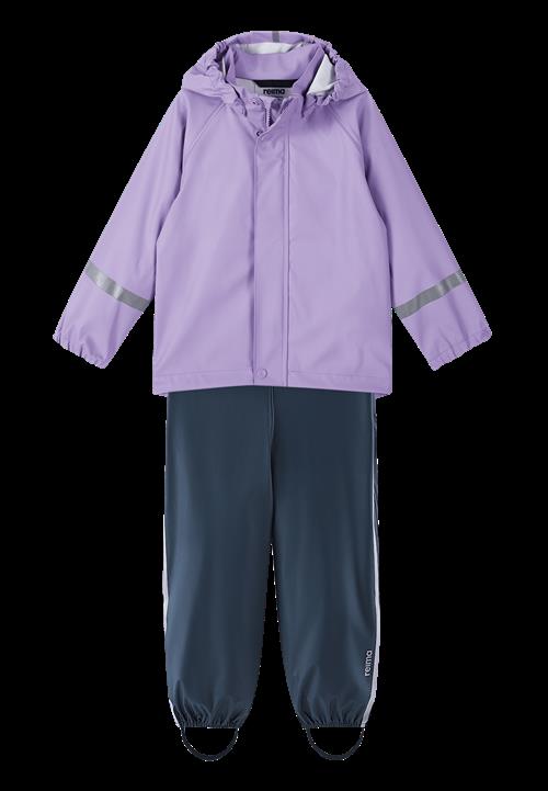 Reima Tihku Regn-outfit Blooming Lilac  Blooming Lilac-86 cm  Lilla  86 cm  Drenge, Piger