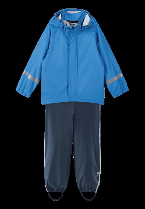 Reima Tihku Regn-outfit Cool Blue  Cool Blue-98 cm  Blå  98 cm  Drenge, Piger