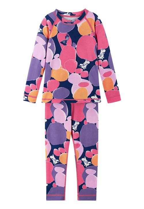 Reima Moomin Trivsam Termisk Basislag-sæt Soft Coral  Soft Coral-92 cm Uld Lyserød  92 cm  Drenge, Piger