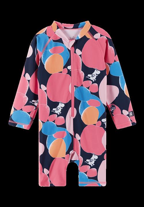 Reima Moomin Sandig Solsikker Heldragt Soft Coral  Soft Coral-110 cm  Lyserød  110 cm  Piger