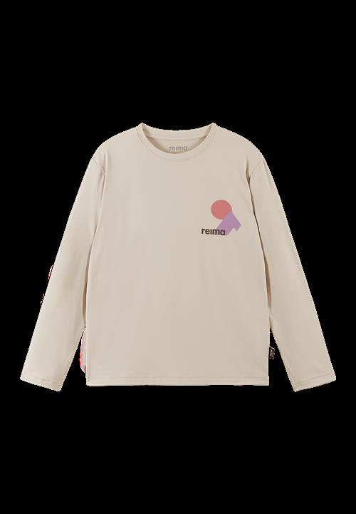 Reima Inista Bugproof Langærmet T-shirt Birch Beige  Birch Beige-116 cm  Brun  116 cm  Drenge, Piger