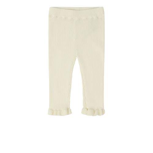 FUB Baby-leggings Med Flæser Ecru  Ecru-86 cm  Creme  86 cm  Piger