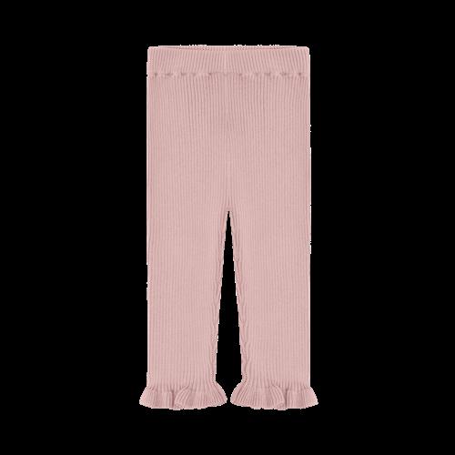 FUB Baby-leggings Med Flæser Pale Rose  Pale Rose-74 cm  Lyserød  74 cm  Piger