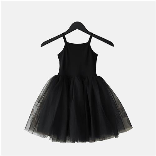 DOLLY by Le Petit Tom Romantic Ballet Tutu-kjole Black  Black-4-6 Y  Sort  4-6 år  Piger