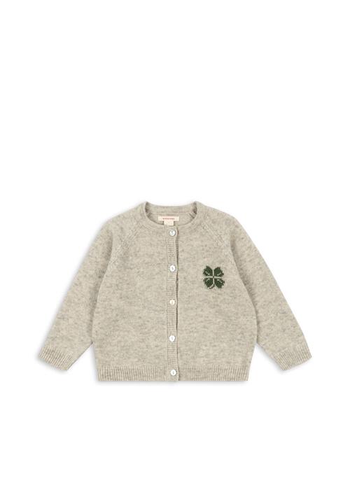 Konges Sløjd Billi Strikket Cardigan Off White Melange  Off White Melange 3 Y  Grå  3 år  Drenge, Piger