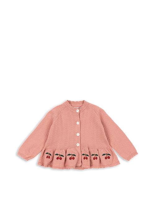Konges Sløjd GOTS Cypres Cardigan Rosette  Rosette 18 months  Lyserød  18 måneder  Piger