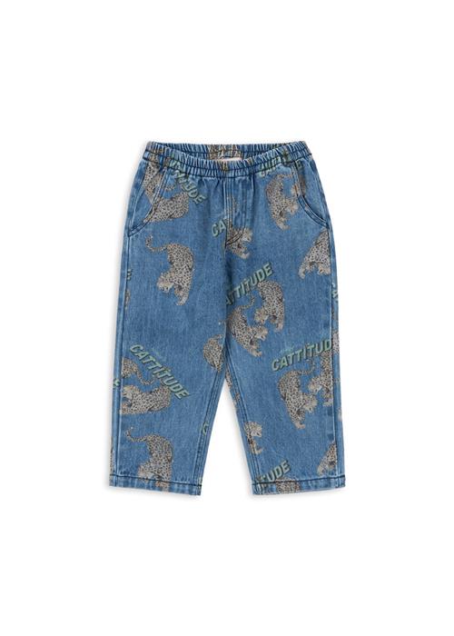 Konges Sløjd GOTS Magot Denim-bukser Cattitude  Cattitude 18 months    18 måneder  Drenge